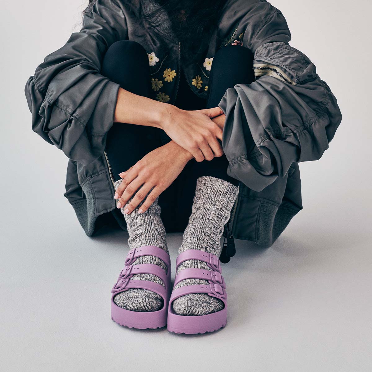 Birkenstock Florida III EVA PAP Flex Platform Mauve lady כפכפי פלורידה פלטפורם סגול