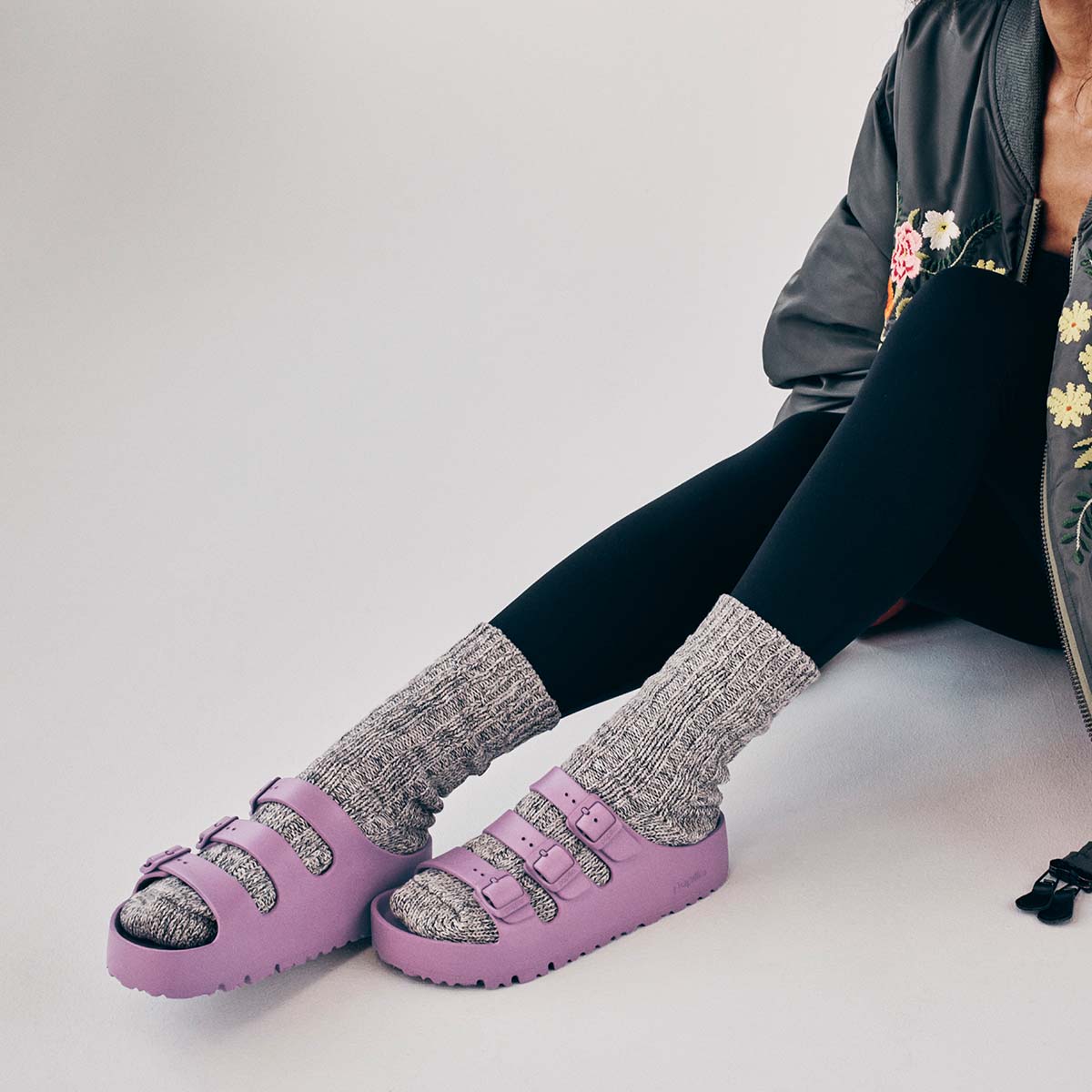 Birkenstock Florida III EVA PAP Flex Platform Mauve lady כפכפי פלורידה פלטפורם סגול