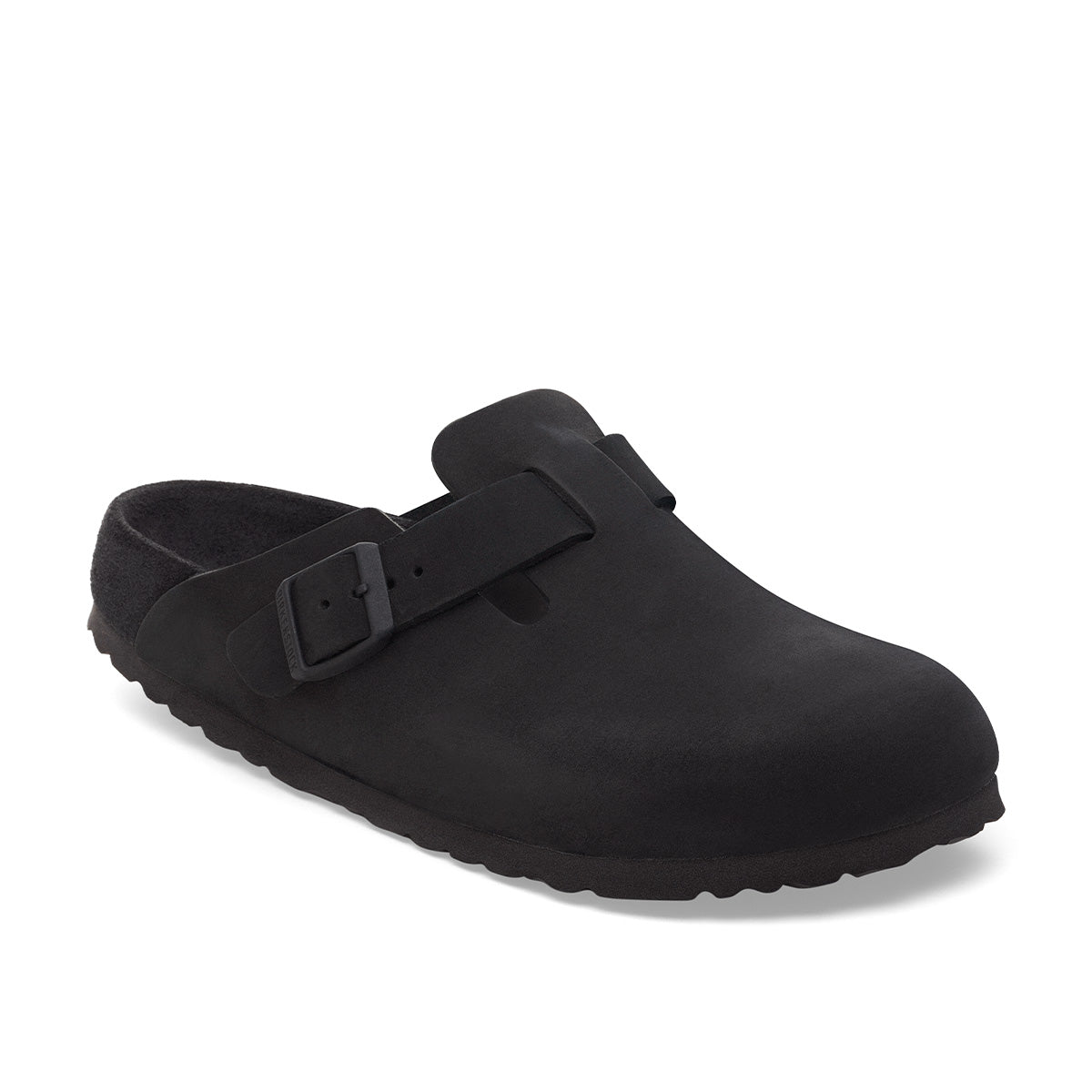 Birkenstock Boston BS Black Nubuck Leather כפכפי בירקנשטוק בוסטון שחור