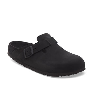 Birkenstock Boston BS Black Nubuck Leather כפכפי בירקנשטוק בוסטון שחור