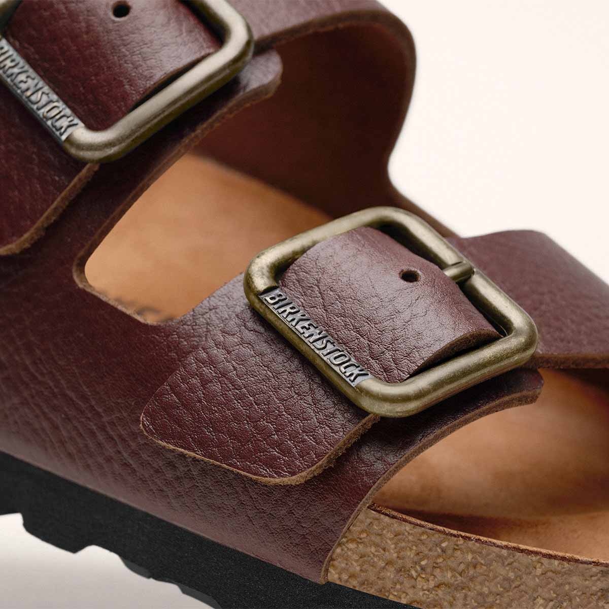 Birkenstock Arizona Wire Buckle Vintage Wood Roast כפכפי בירקנשטוק אריזונה וינטג' לגברים