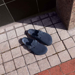 Birkenstock Boston BS New Navy Tonal Unisex כפכפי בירקנשטוק בוסטון נייבי