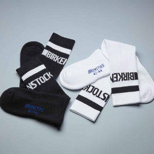 Birkenstock 2 Pack Cotton Crew Black White זוג גרבי כותנה שחור ולבן