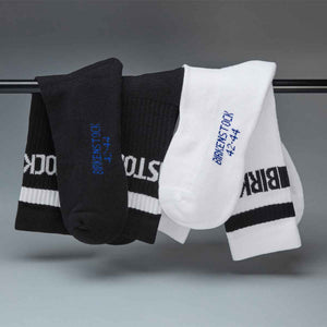 Birkenstock 2 Pack Cotton Crew Black White זוג גרבי כותנה שחור ולבן