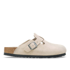 Birkenstock Boston BS Oyster Tonal Fb Unisex כפכפי בירקנשטוק בוסטון אויסטר