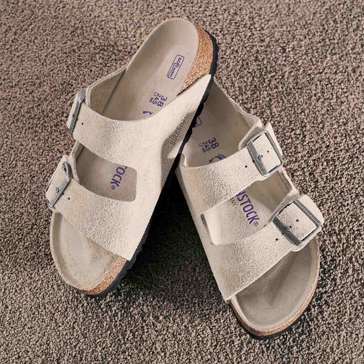 Birkenstock Arizona BS Oyster Tonal Unisex כפכפי בירקנשטוק אריזונה אויסטר טונאלי