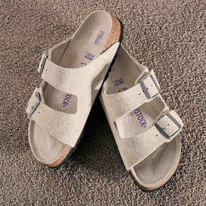 Birkenstock Arizona BS Oyster Tonal Unisex כפכפי בירקנשטוק אריזונה אויסטר טונאלי