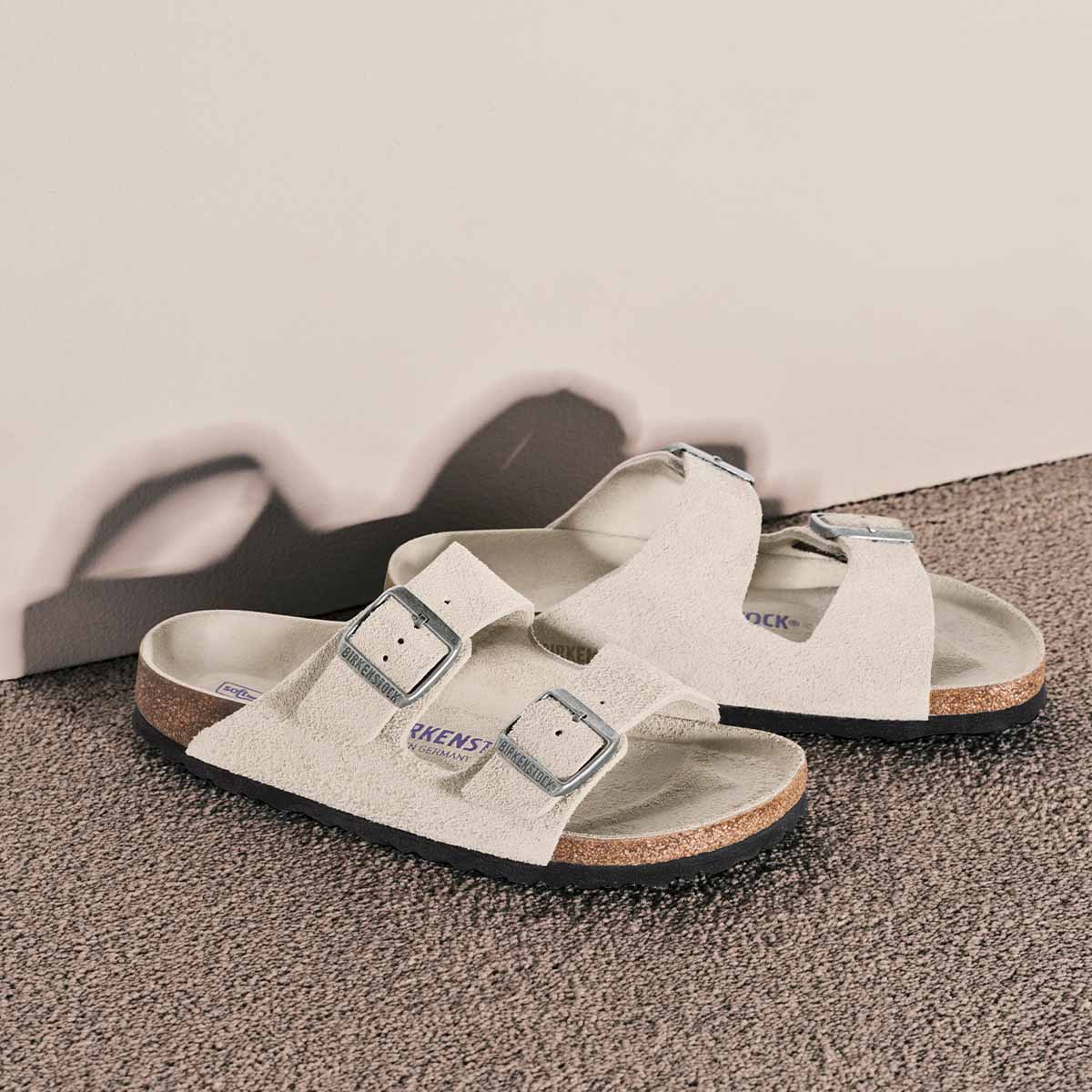 Birkenstock Arizona BS Oyster Tonal Unisex כפכפי בירקנשטוק אריזונה אויסטר טונאלי