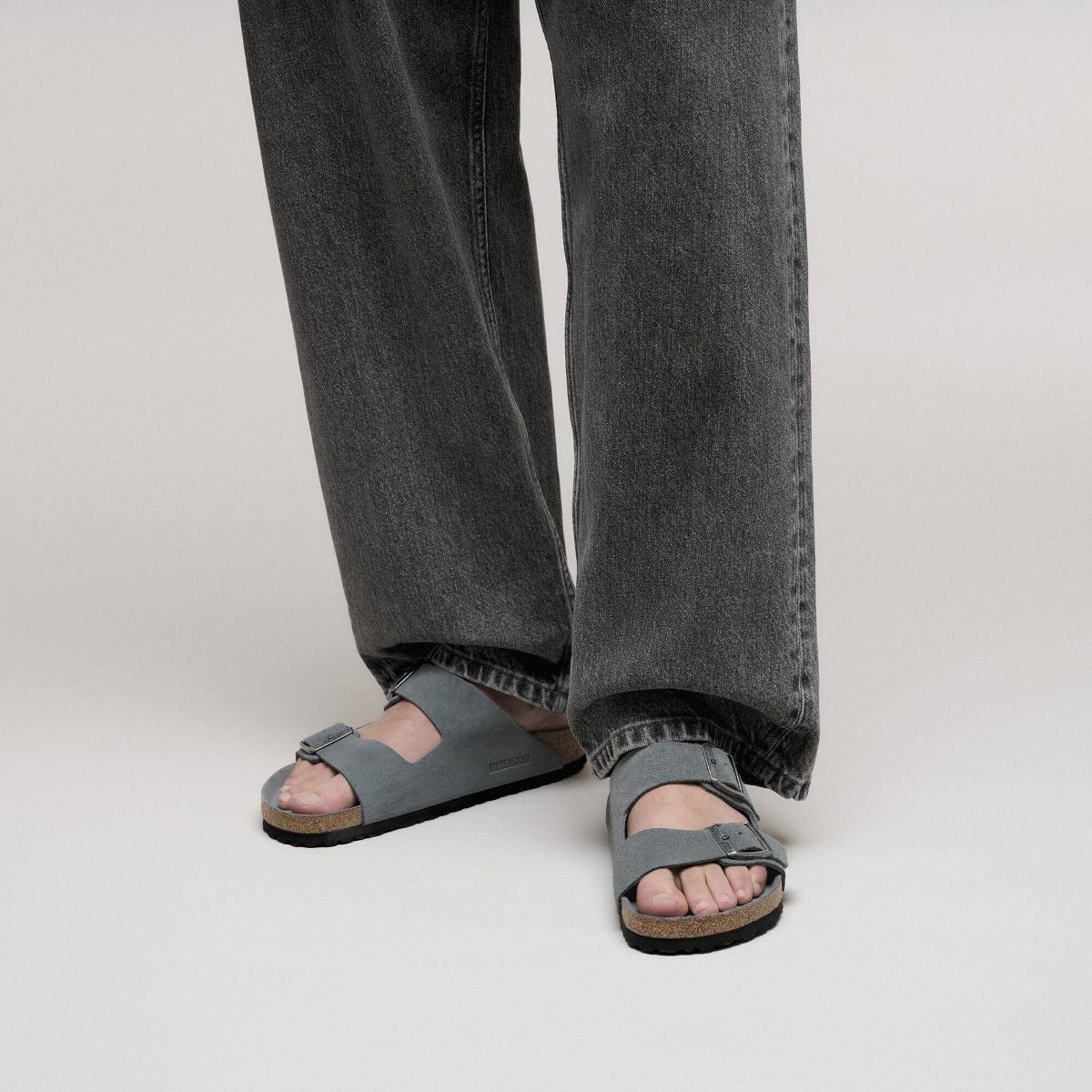Birkenstock Arizona BS Basalt Gray Tonal כפכפי בירקנשטוק אריזונה אפור לנשים