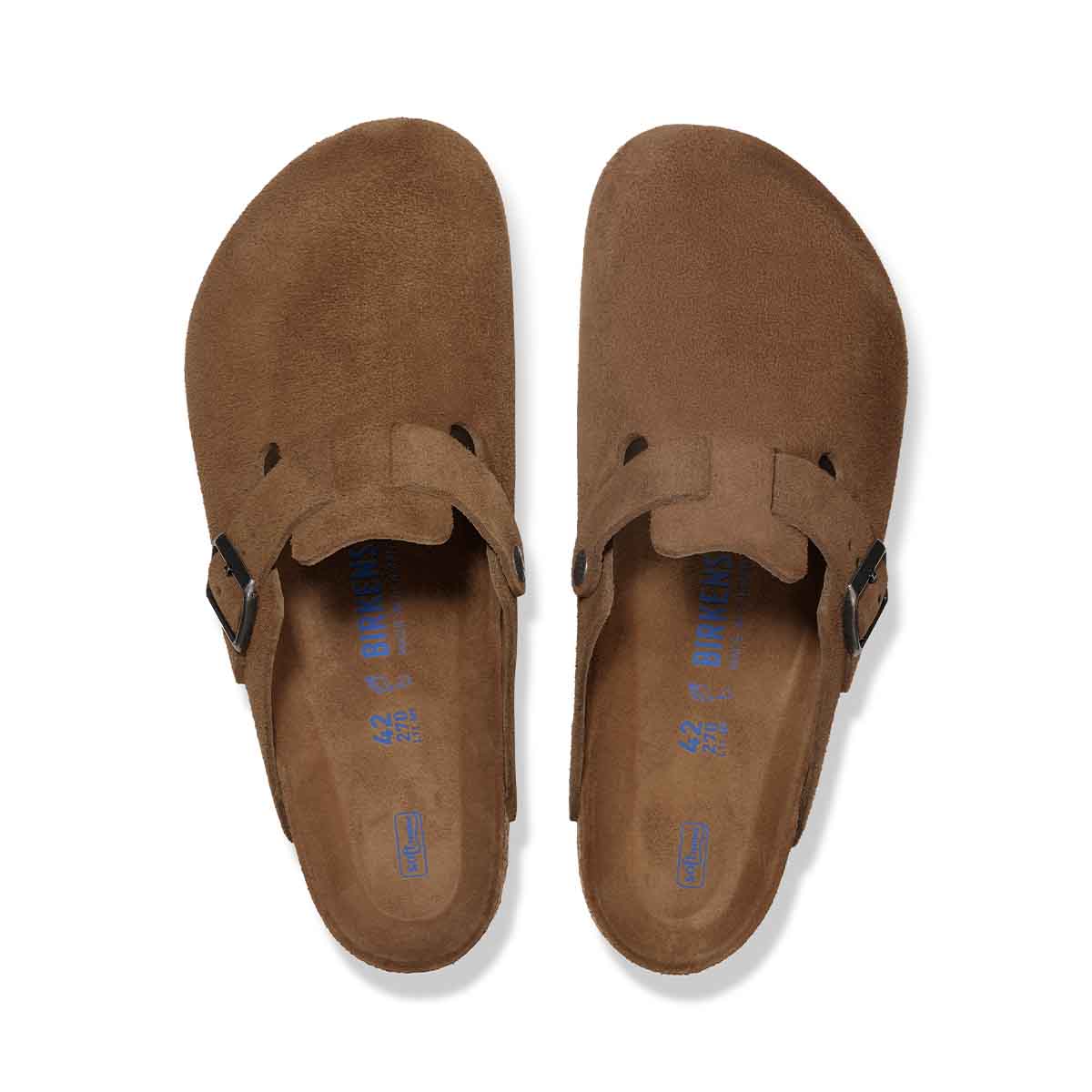 Birkenstock Boston BS Dark Tea Tonal Unisex כפכפי בירקנשטוק בוסטון תה כהה טונאל