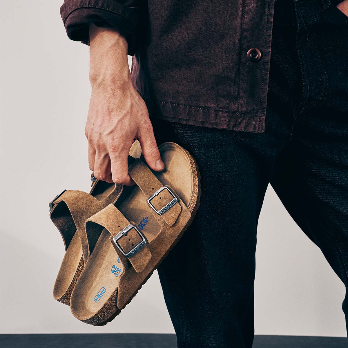 Birkenstock Arizona BS Dark Tea Tonal Unisex כפכפי בירקנשטוק אריזונה תה כהה טונאל