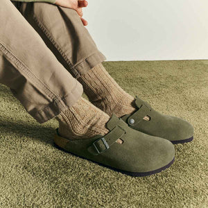 Birkenstock Boston BS Thyme Tonal Fb Unisex כפכפי בירקנשטוק בוסטון טימין
