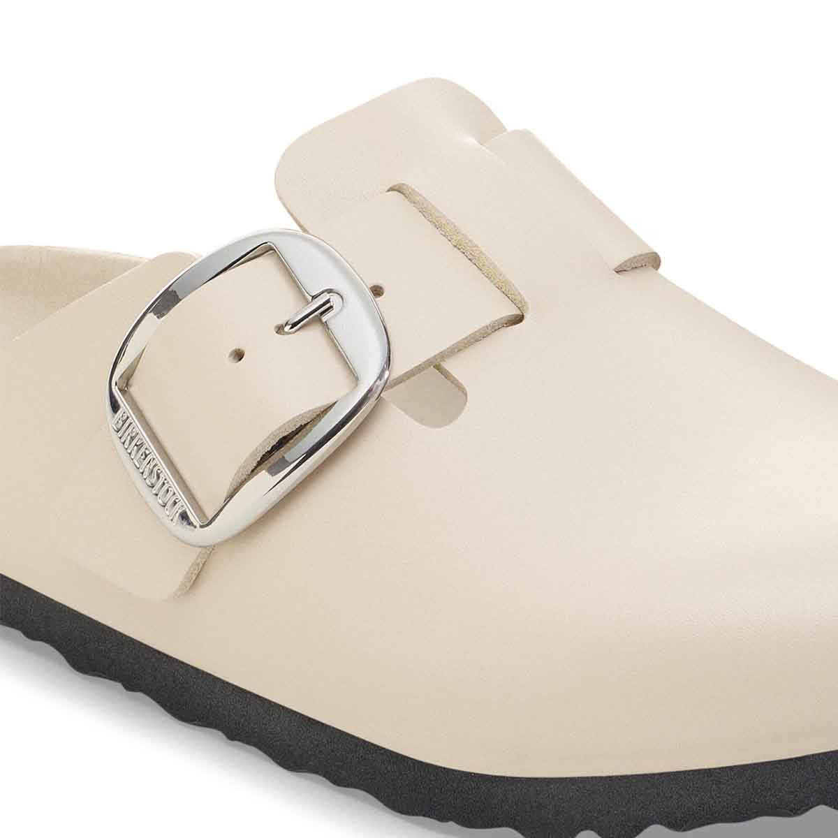 Birkenstock Boston Big Buckle Amalfi Oyster כפכפי בירקנשטוק בוסטון לנשים אויסטר