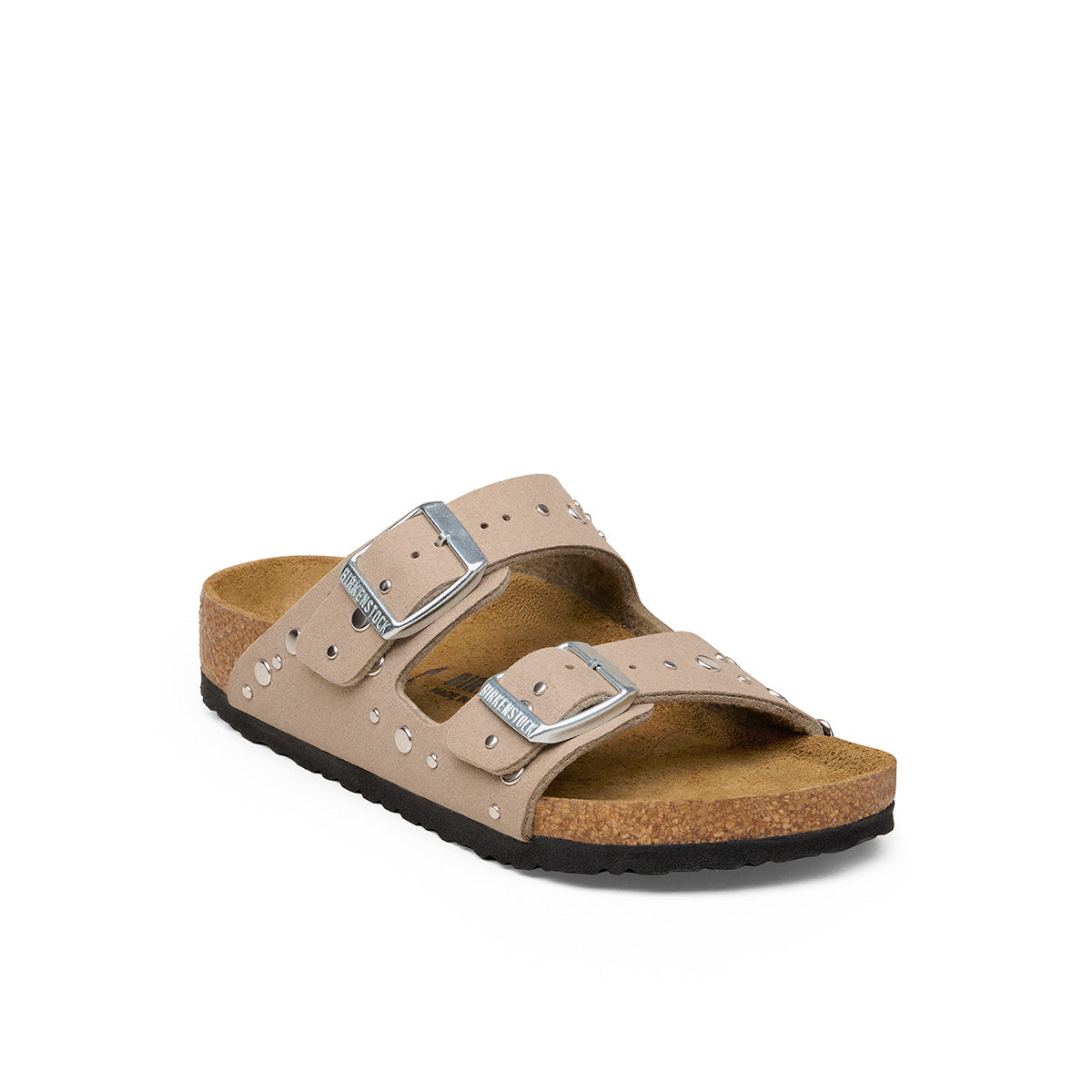 Birkenstock Arizona Rivet Border Kids Soft Birki Gray Taupe כפכפי בירקנשטוק אריזונה לילדים