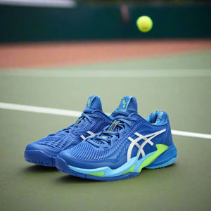 Asics Court FF 3 Novak Men Blue White אסיקס נעלי טניס לגברים כחול