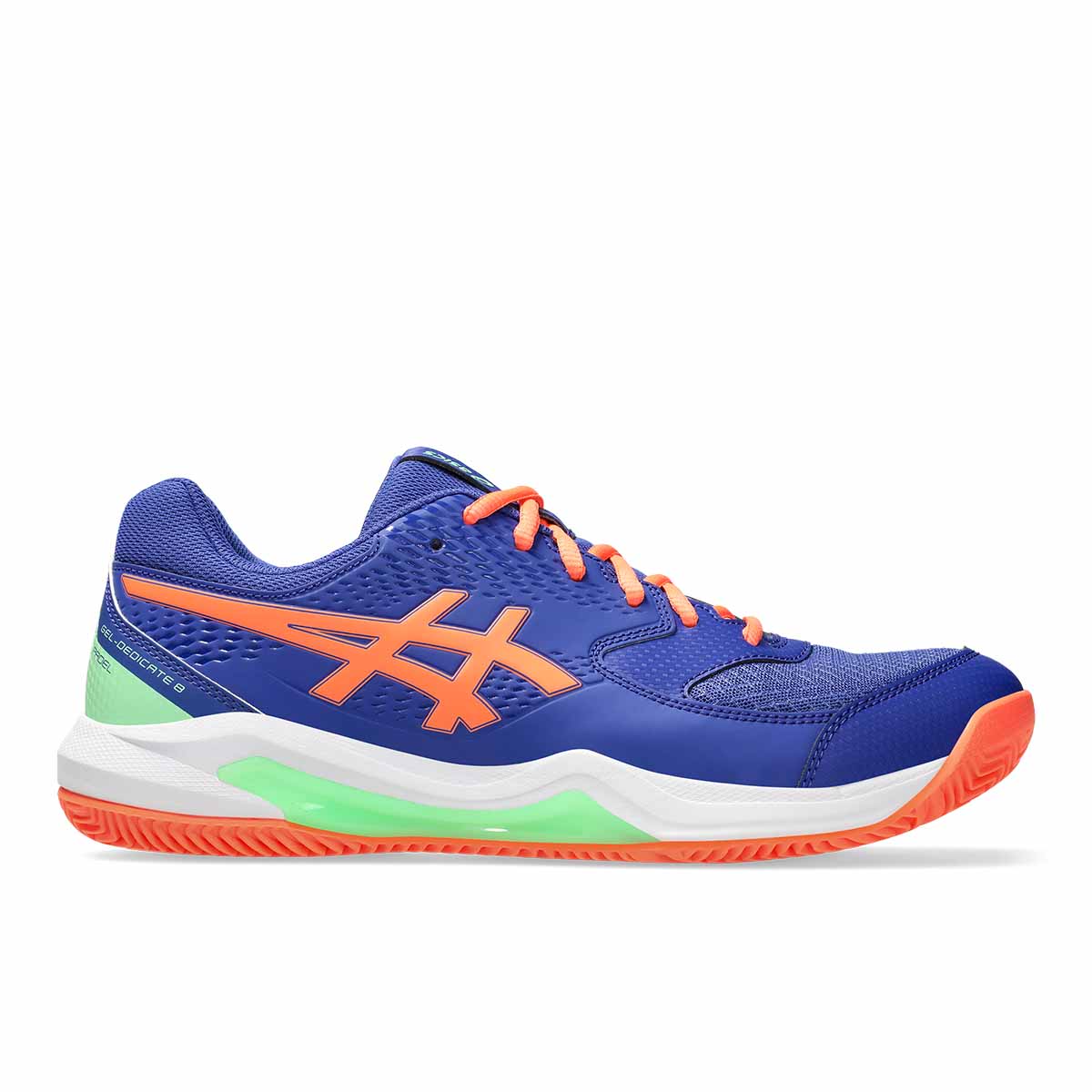 Asics Gel Dedicate 8 Padel Men Dark Cobalt Vivid Coral נעלי ג'ל דדיקייט 8 פדאל לגברים