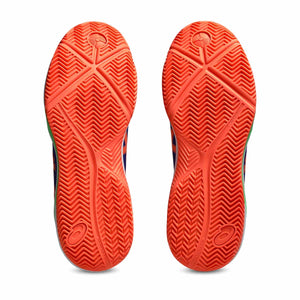 Asics Gel Dedicate 8 Padel Men Dark Cobalt Vivid Coral נעלי ג'ל דדיקייט 8 פדאל לגברים
