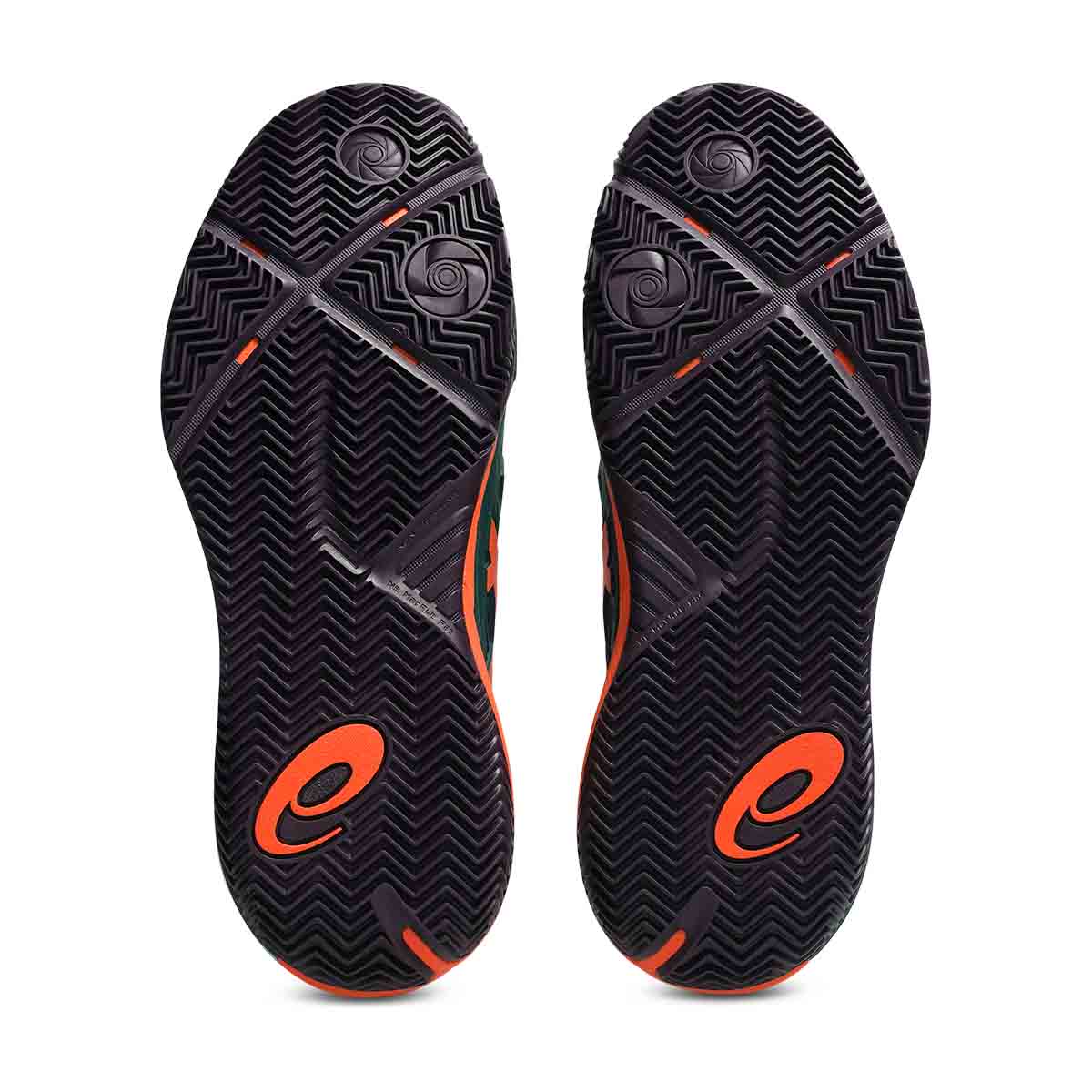 Asics Gel Resolution X Padel Men Jewel Green Energy Orange נעלי פאדל ג`ל רזולושיין לגברים