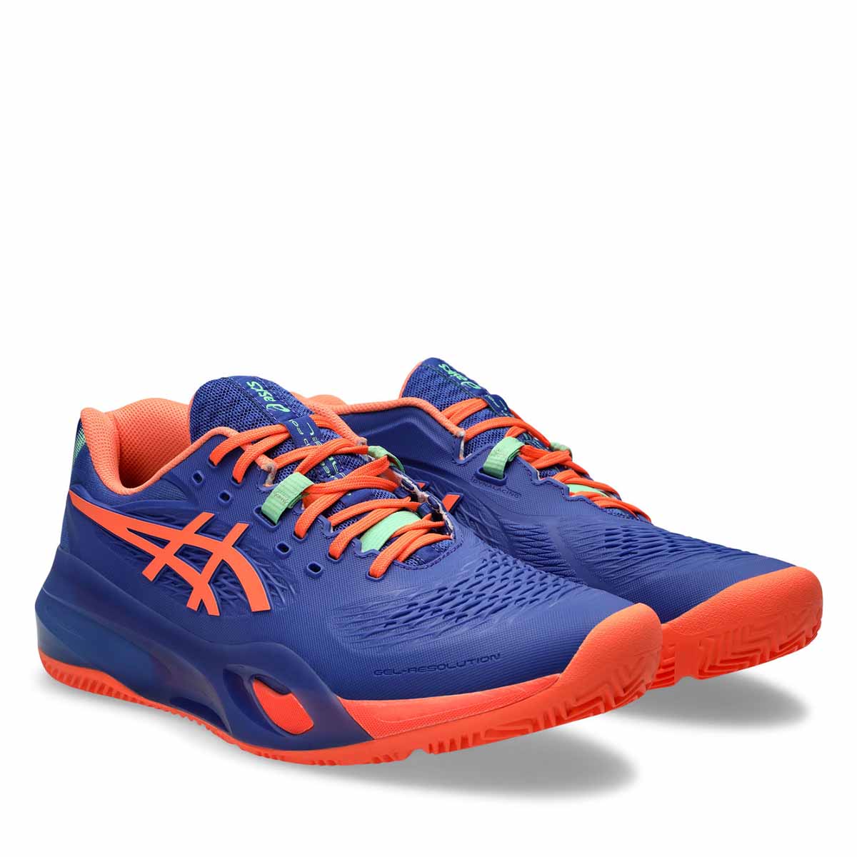 Asics Gel Resolution X Padel Men Dark Cobalt Vivid Coral נעלי פאדל ג'ל רזולושיין לגברים