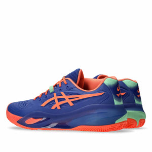 Asics Gel Resolution X Padel Men Dark Cobalt Vivid Coral נעלי פאדל ג'ל רזולושיין לגברים