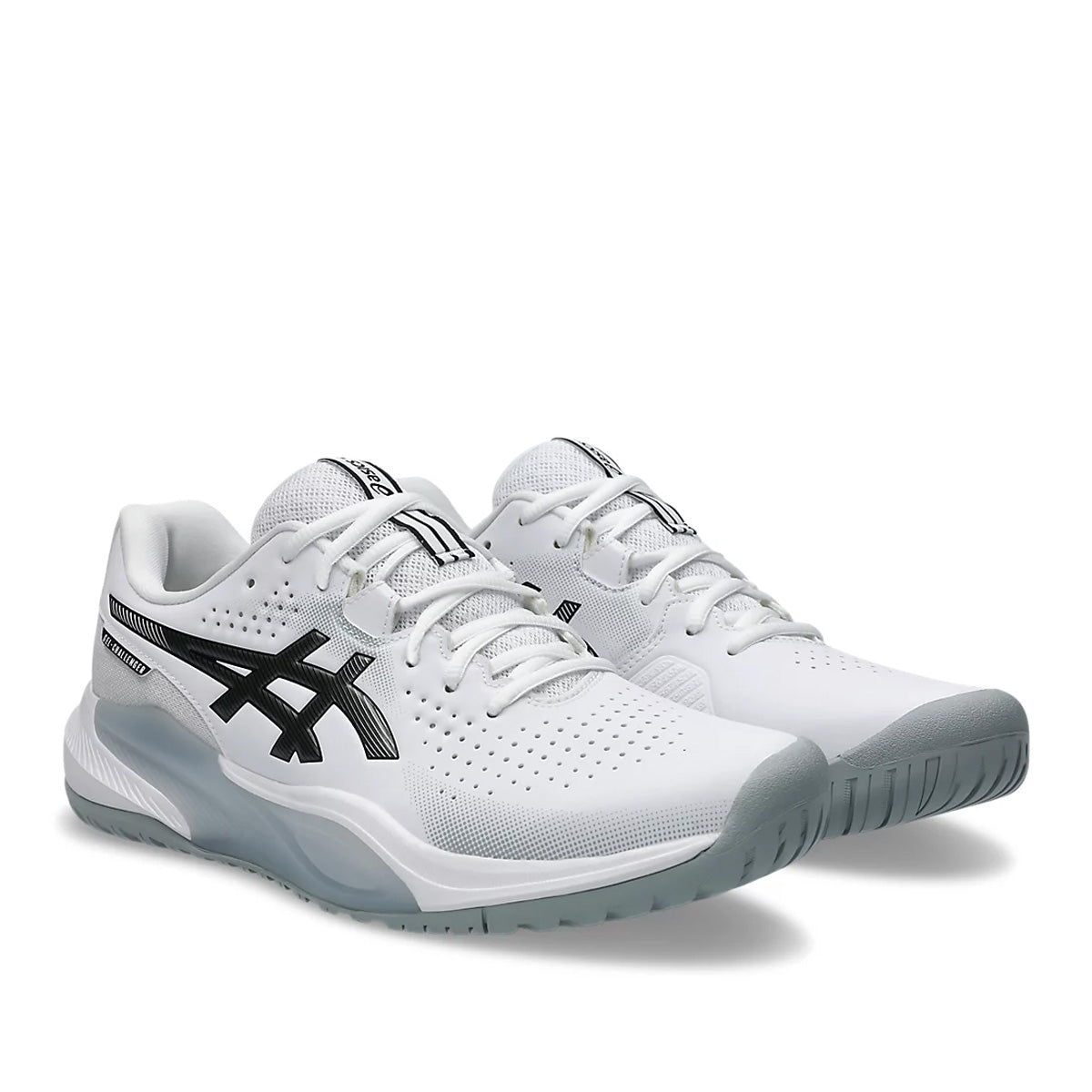 Asics Gel Challenger 15 Men White Gunmetal נעלי טניס ג'ל צאנלנגר 15 לגברים