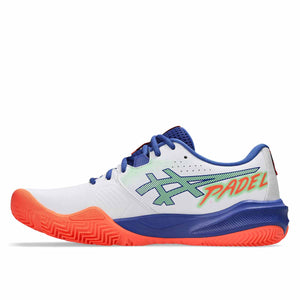 Asics Gel Challenger 15 Padel Men White Vivid Coral נעלי פאדל ג'ל צאלנגר 15 לגברים