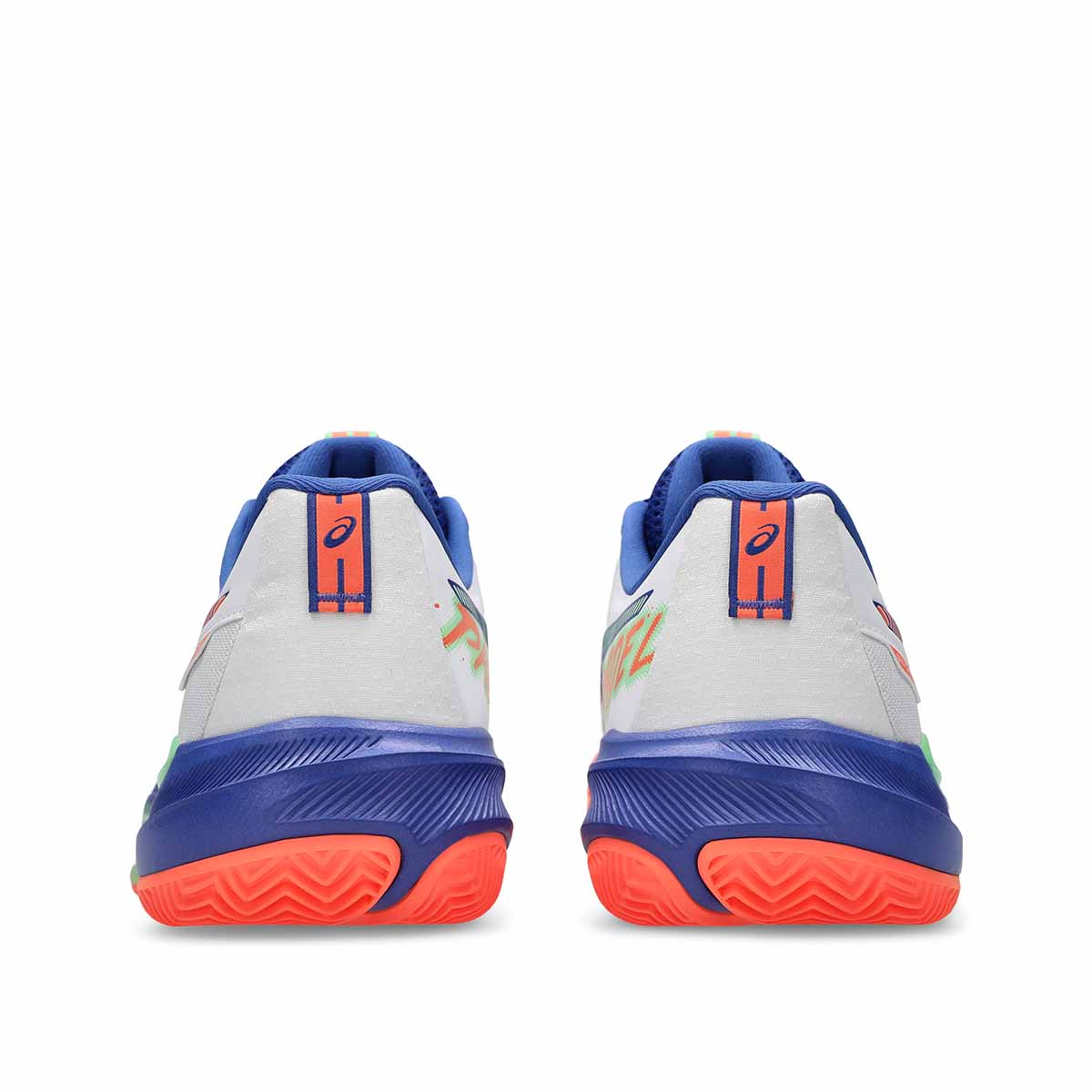 Asics Gel Challenger 15 Padel Men White Vivid Coral נעלי פאדל ג'ל צאלנגר 15 לגברים