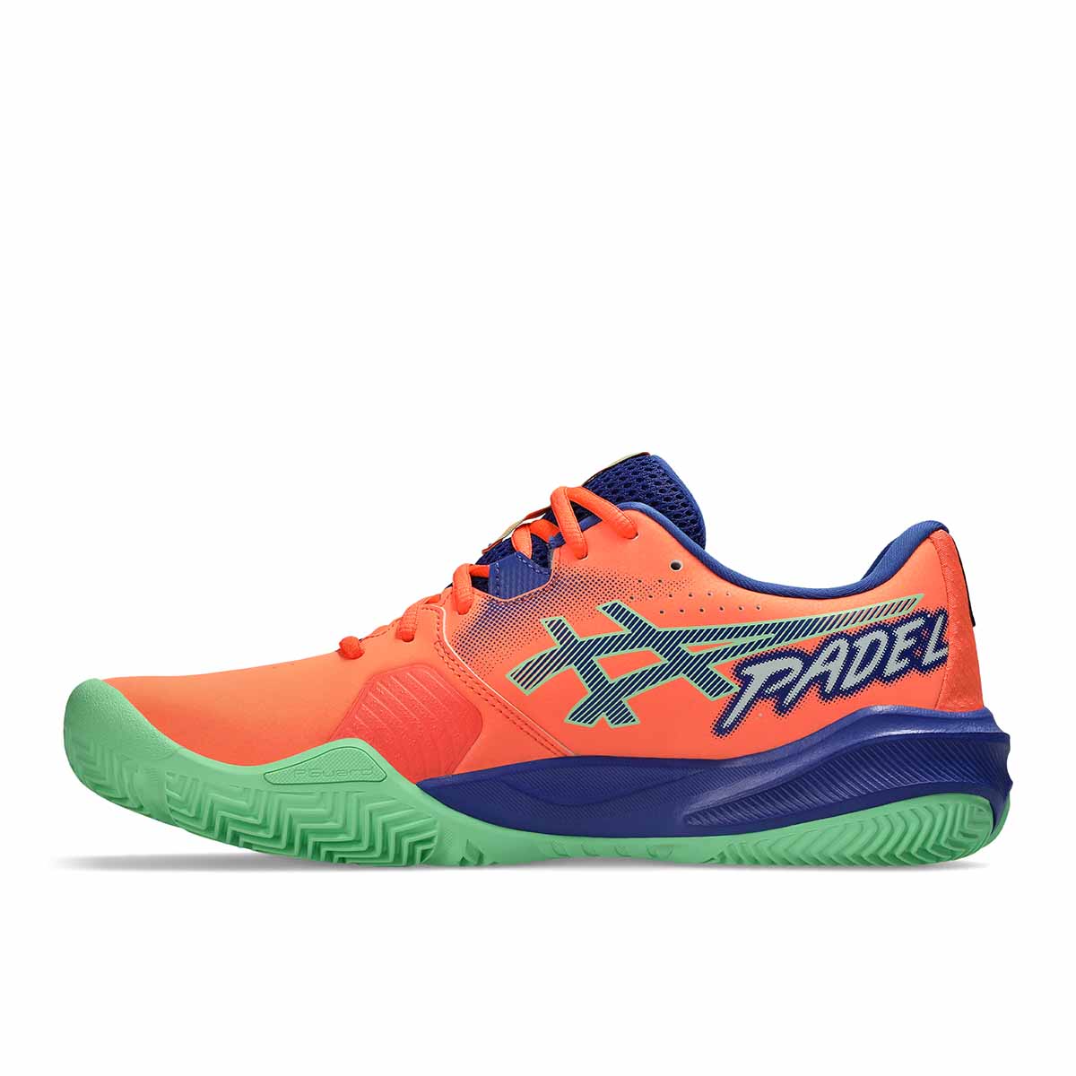 Asics Gel Challenger 15 Padel Men Vivid Coral Dark Cobalt נעלי פדאל ג'ל צאלנגר 15 לגברים