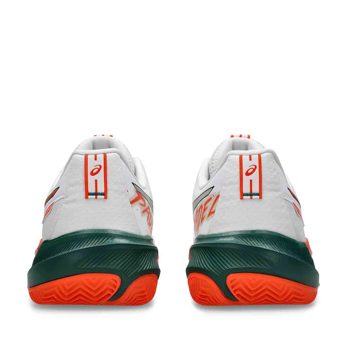 Asics Gel Challenger 15 Padel Men White Energy Orange נעלי פאדל ג`ל צאלנגר 15 לגברים