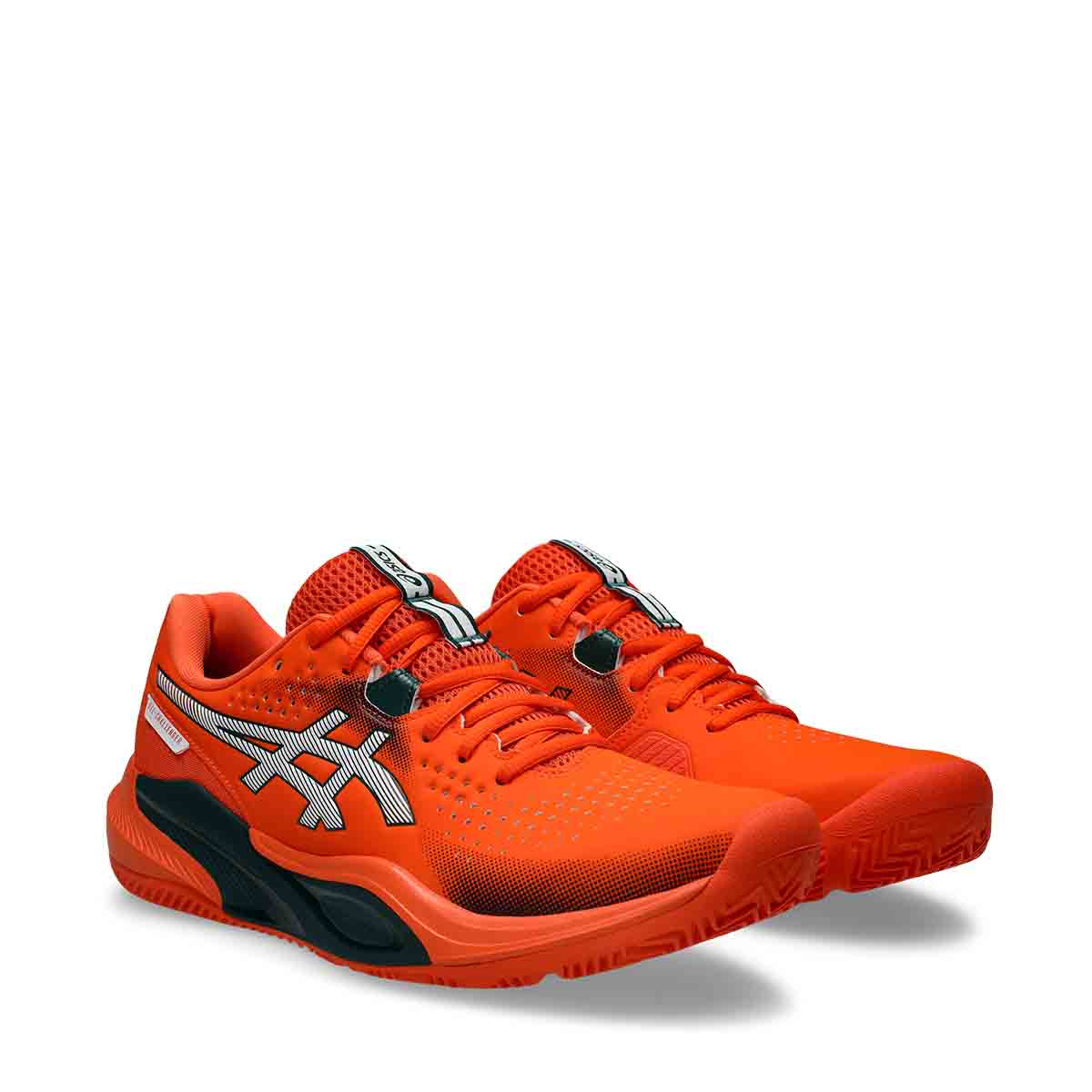 Asics Gel Challenger 15 Padel Men Energy Orange Jewel Green נעלי פאדל ג`ל צאלנגר 15 לגברים