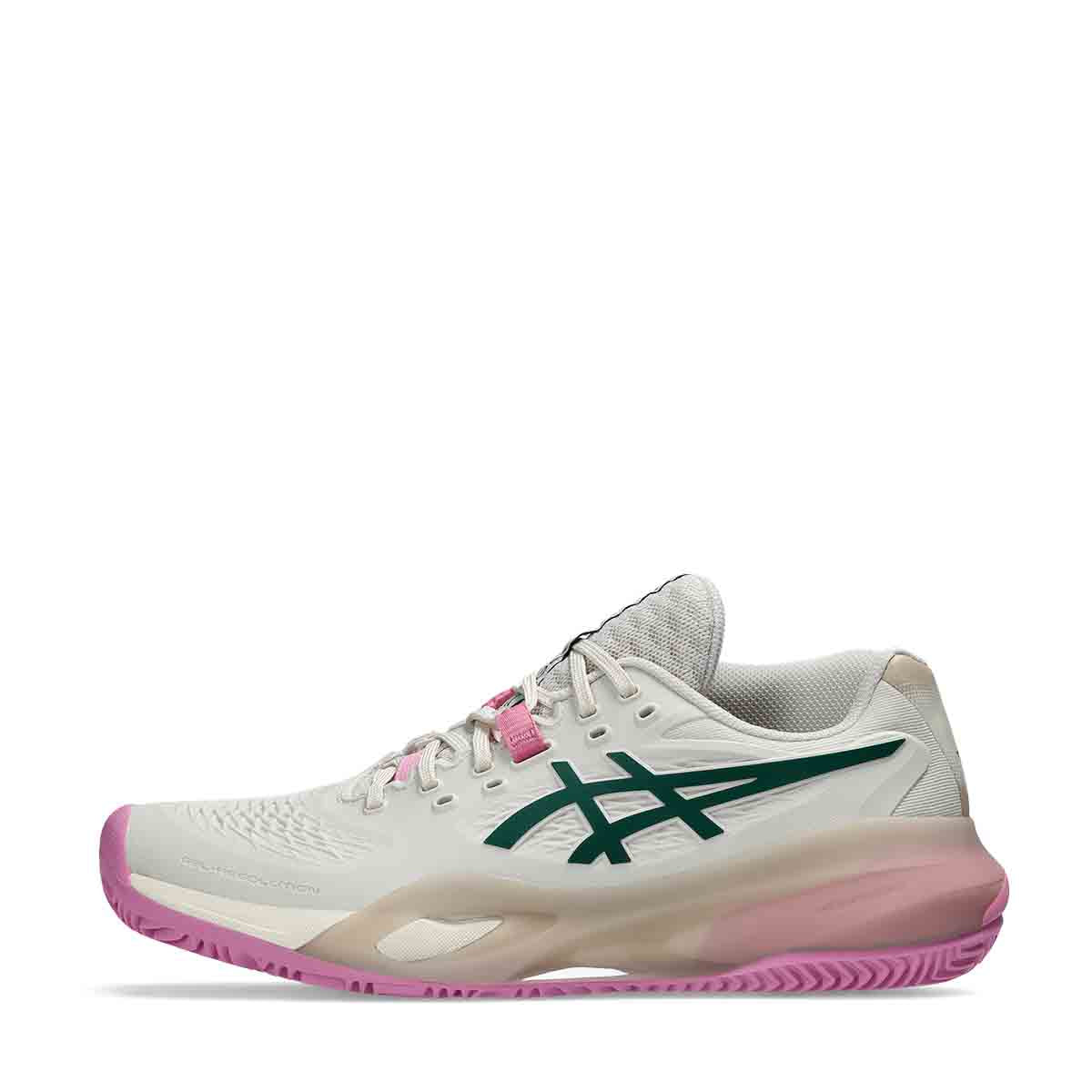 Asics Gel Resolution X Padel Women Soft Oat Jewel Green נעלי פאדל ג`ל רזולושיין לנשים