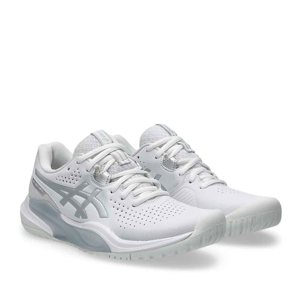 Asics Gel Challenger 15 Women White Pure Silver נעלי טניס ג'ל צאלנגר 15 לנשים