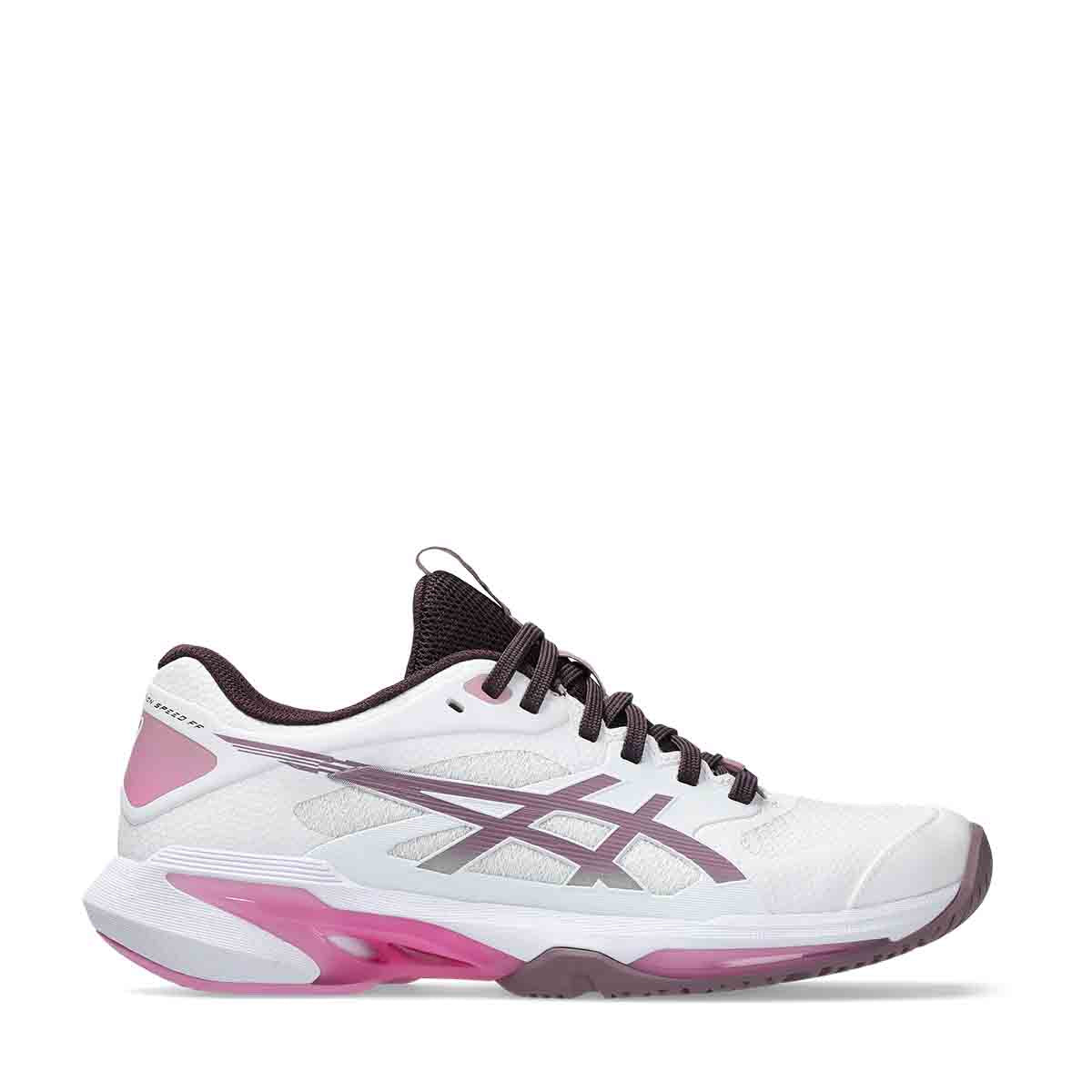 Asics Solution Speed FF 4 Women White Dusty Mauve נעלי טניס סולושיין ספיד 4 לנשים