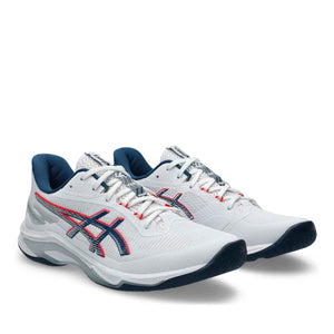 Asics Netburner Ballistic FF 4 Men White Mako Blue נעלי כדורעף נט ברנר באליסטיק 4 לגברים