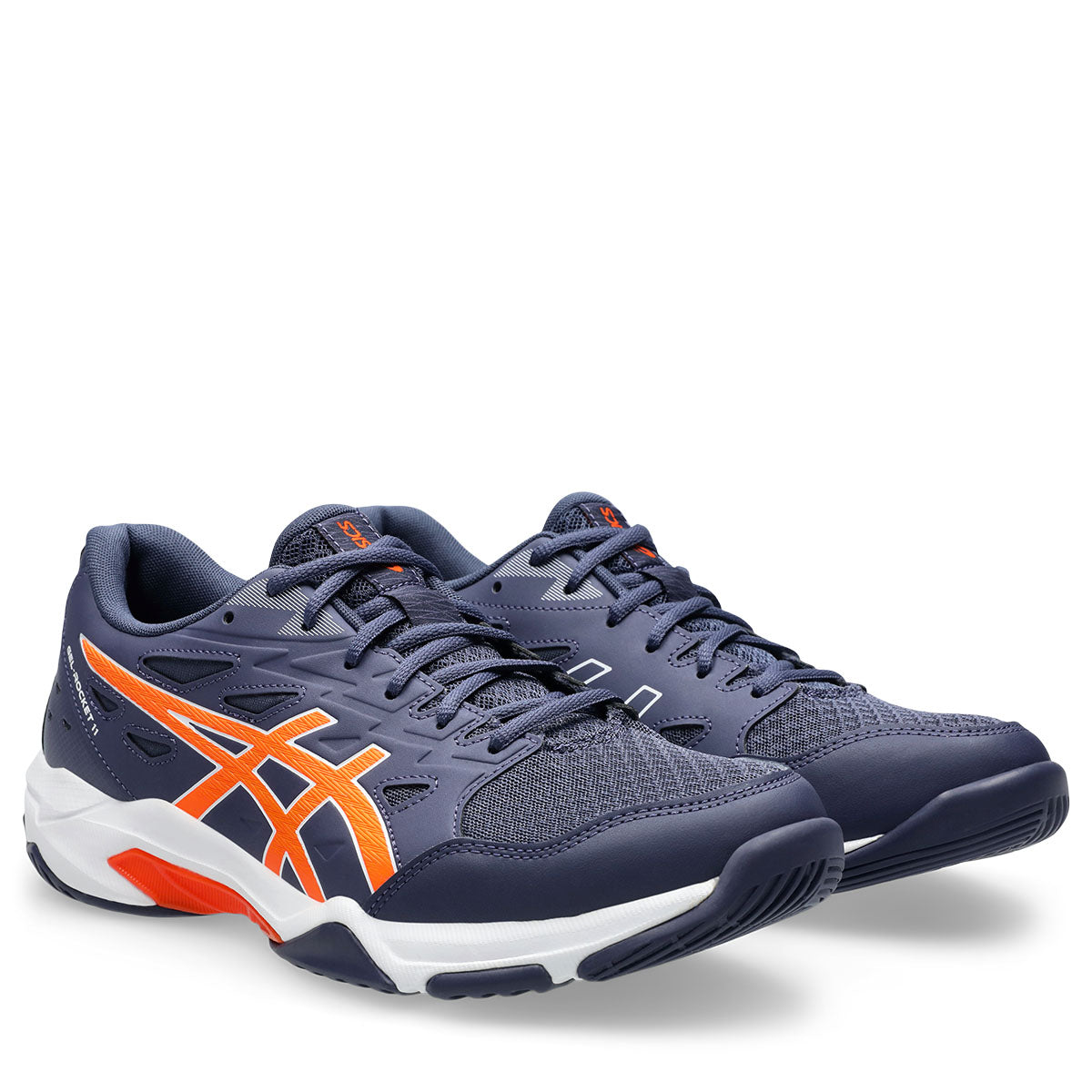 Asics Gel Rocket 11 Men Indigo Fog Nova Orange נעלי כדורעף לגברים