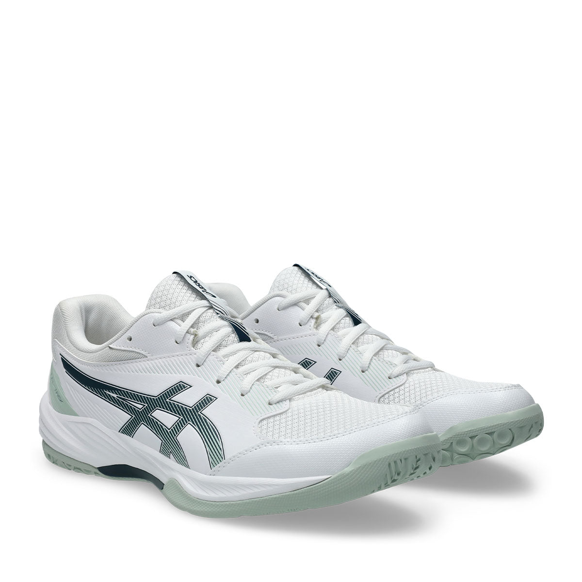 Asics Gel Task 4 Men White Tranquil Teal נעלי כדורעף ג'ל טאסק 4 לגברים
