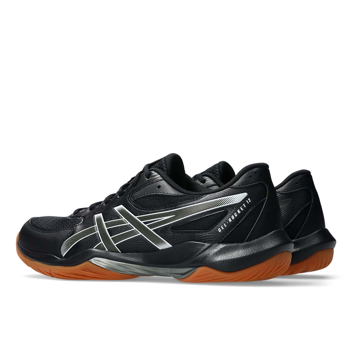 Asics Gel Rocket 12 Men Black Gunmetal נעלי כדורעף לגברים ג'ל רוקט 12 לגברים