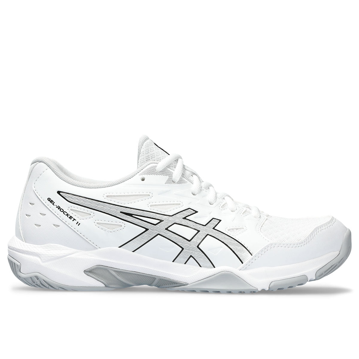 Asics Gel Rocket 11 Women White Silver נעלי אסיקס כדורעף ג'ל רוקט 11 לנשים