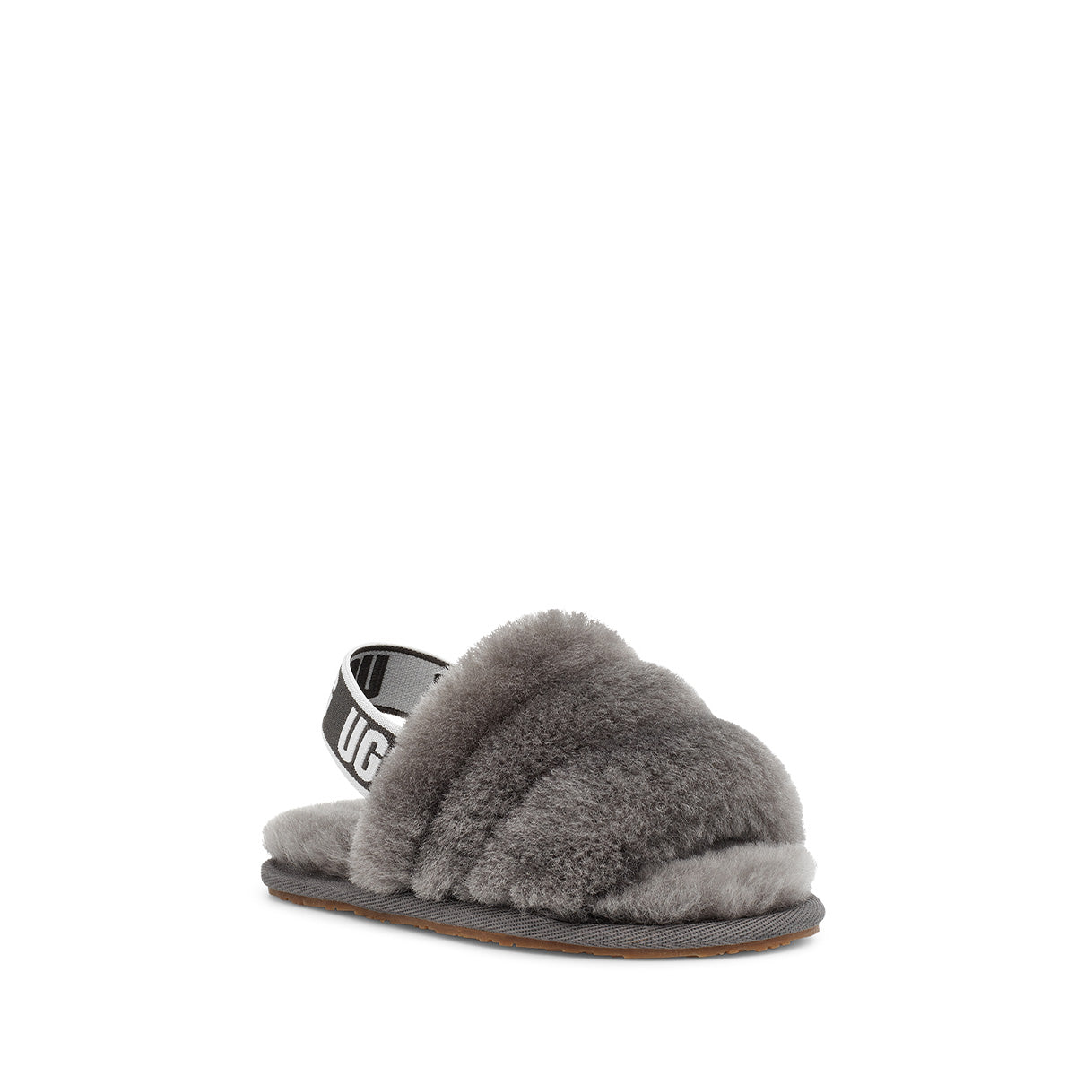 UGG Fluff Yeah Slide Charcoal סנדלי תינוקות