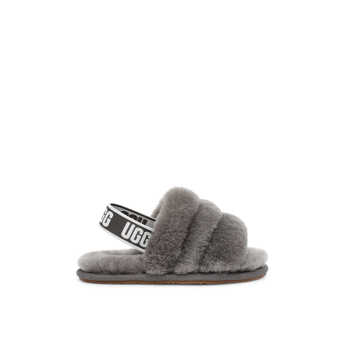 UGG Fluff Yeah Slide Charcoal סנדלי תינוקות