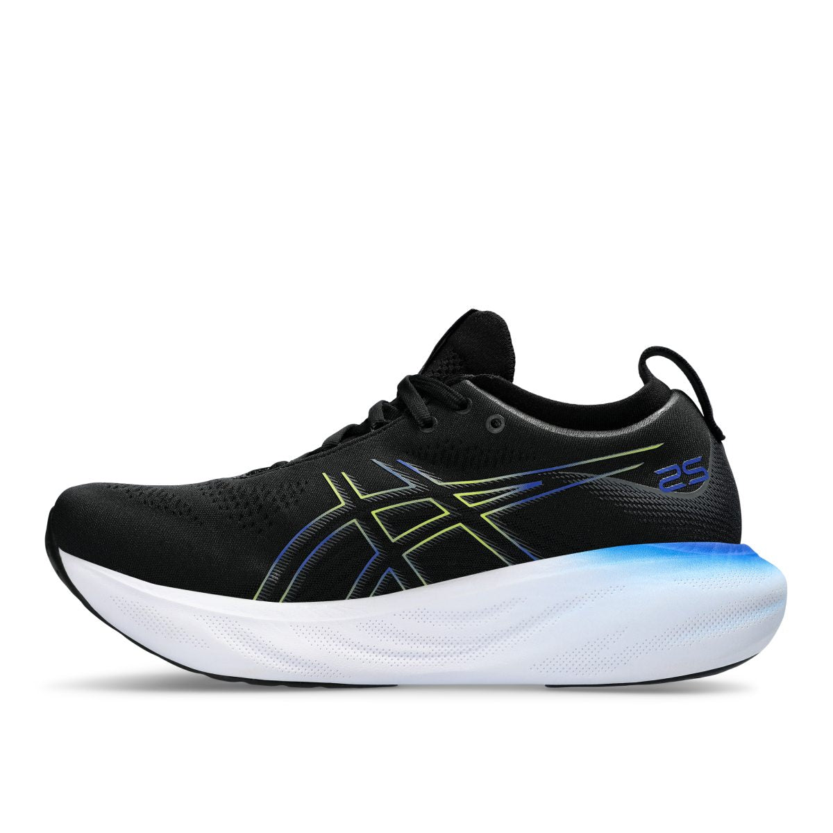 Asics Gel Nimbus 25 Men Black Glow Yellow נעלי אסיקס נימבוס לגברים שחור
