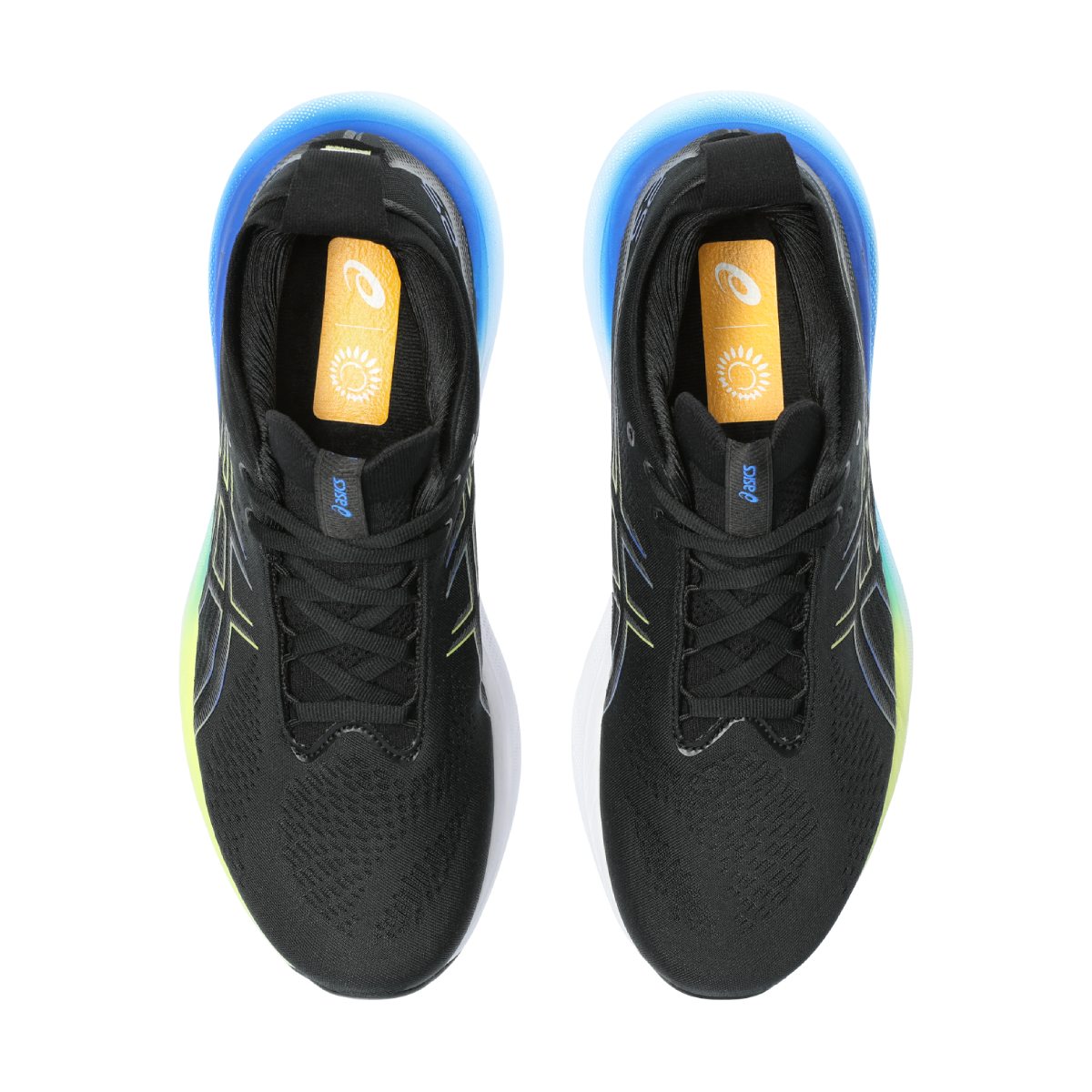 Asics Gel Nimbus 25 Men Black Glow Yellow נעלי אסיקס נימבוס לגברים שחור