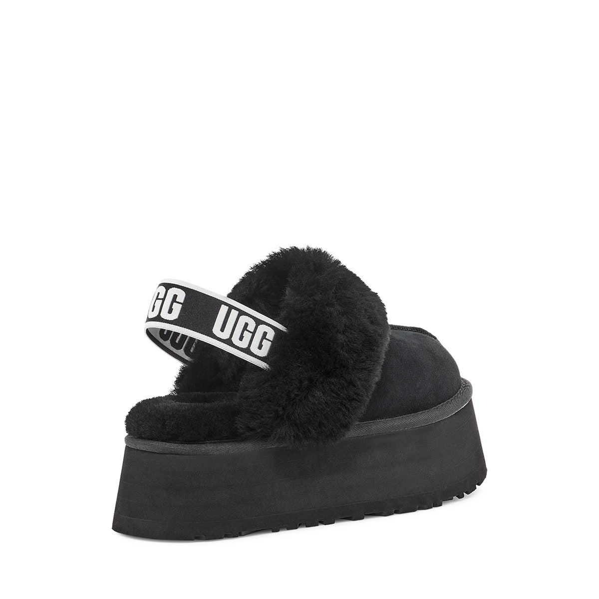 UGG Funkette Black סנדלי פלטפורמה פאנקט שחור