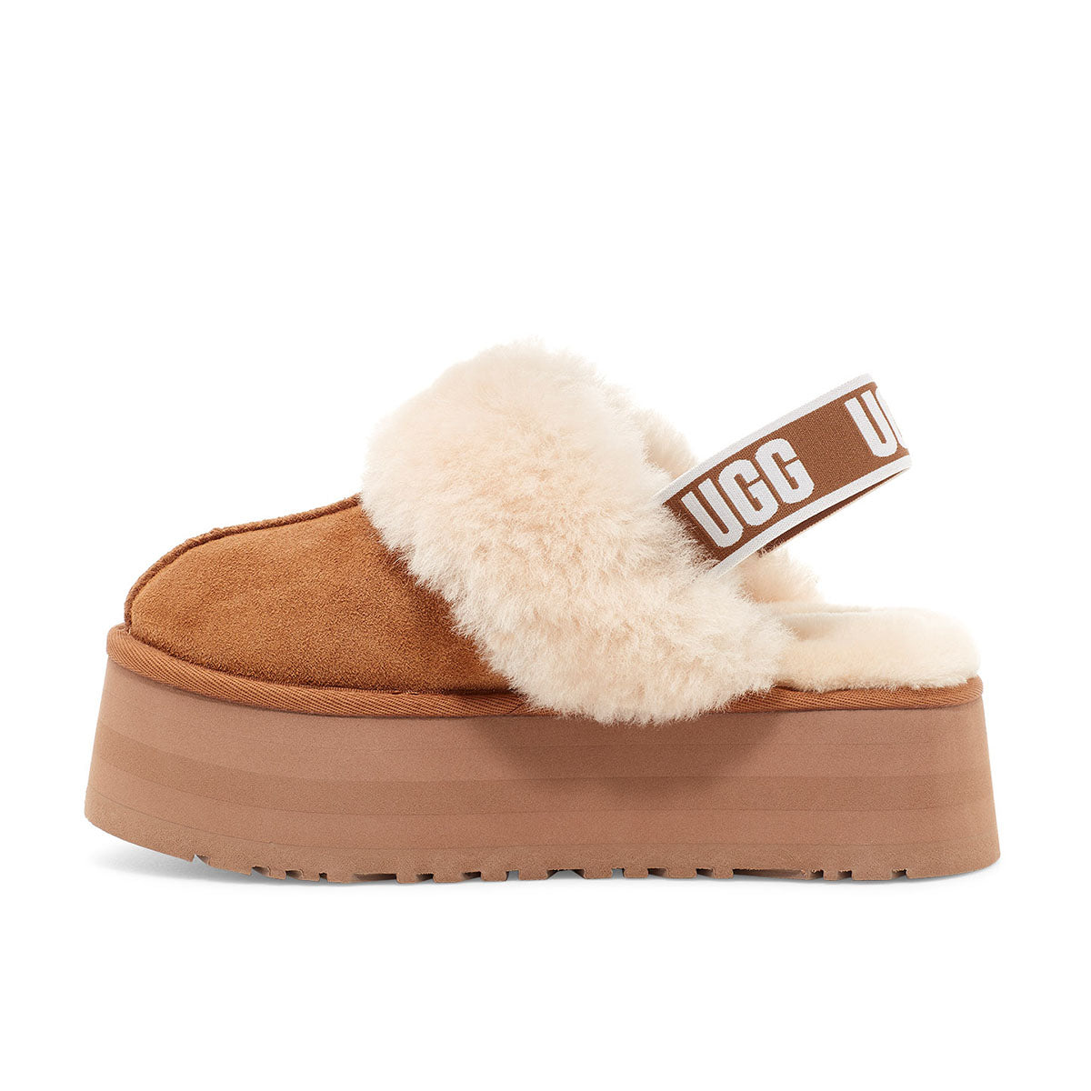 UGG Women's Funkette Chestnut סנדליי פלטפורמה פאנקט חום