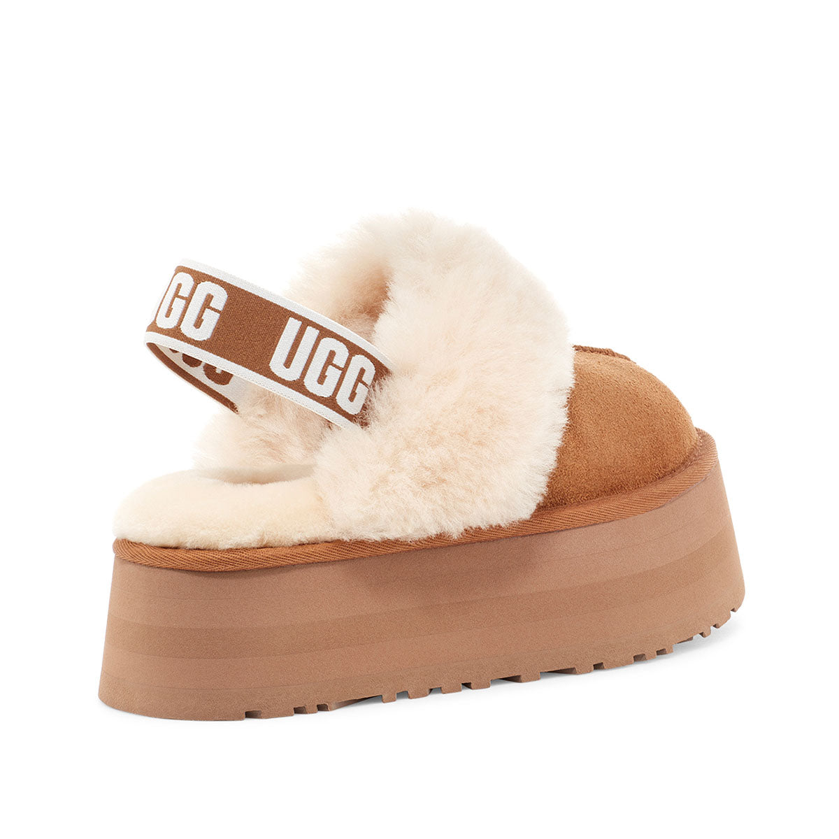 UGG Women's Funkette Chestnut סנדליי פלטפורמה פאנקט חום