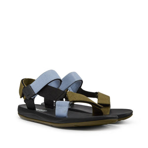 Camper Match Green, blue and black recycled sandals for men קמפר סנדלי גברים