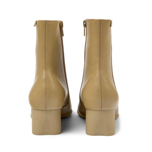 Camper Katie Beige leather ankle boots מגפי נשים