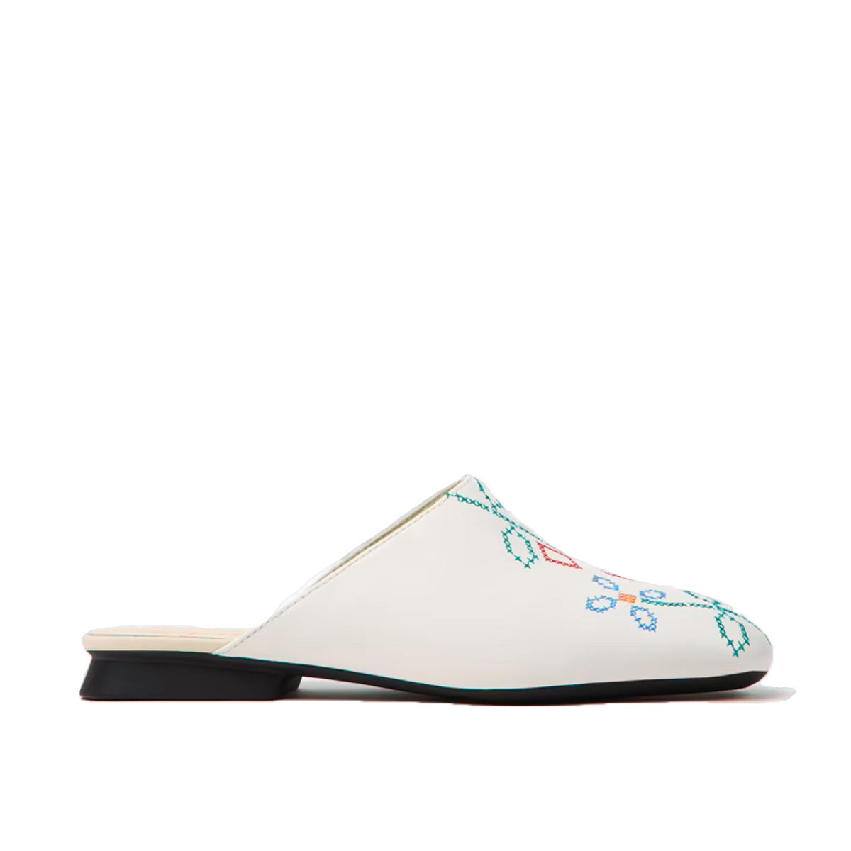 Camper Twins White Leather Sandals for Women כפכפי קמפר לנשים