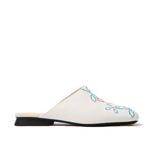 Camper Twins White Leather Sandals for Women כפכפי קמפר לנשים