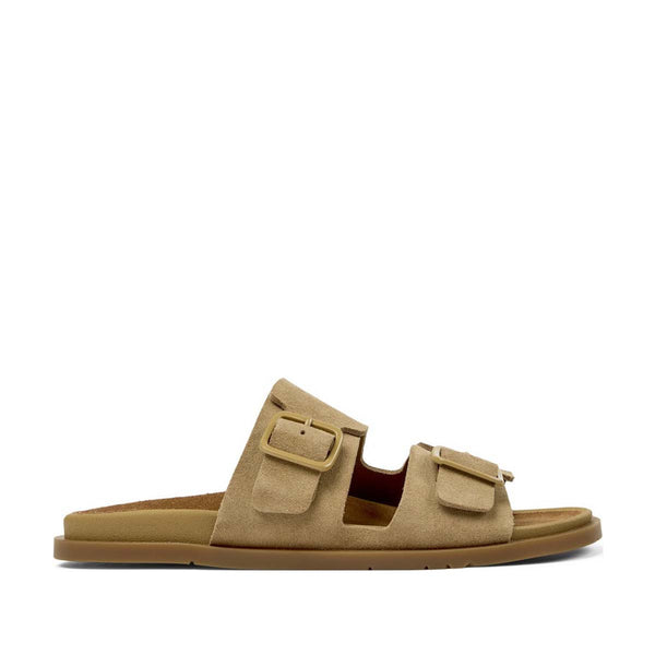 Camper Lluc Sandal Brown Suede Leather Sandals for Men כפכפי קמפר לגברים
